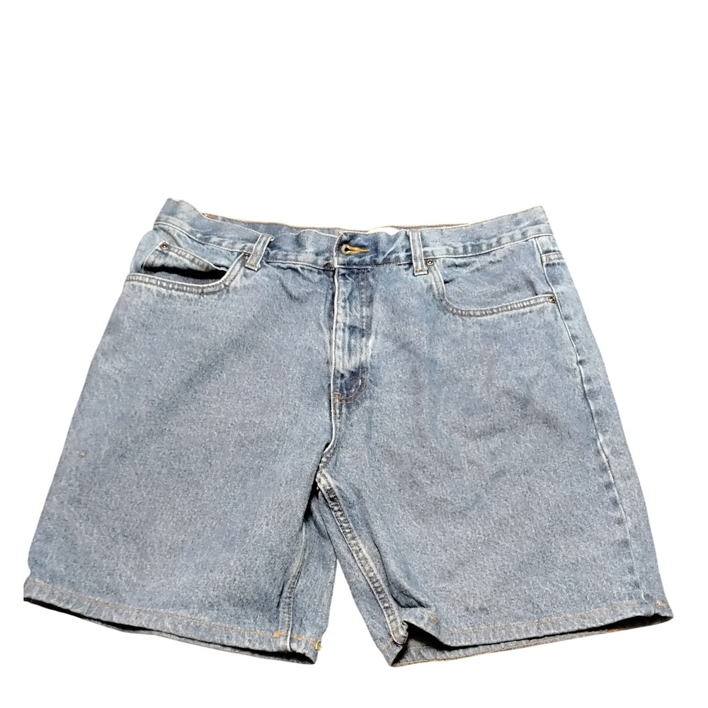 Faded Glory Mens Relaxed Fit Denim Shorts Blue Medium Wash Size 36 FM19B801